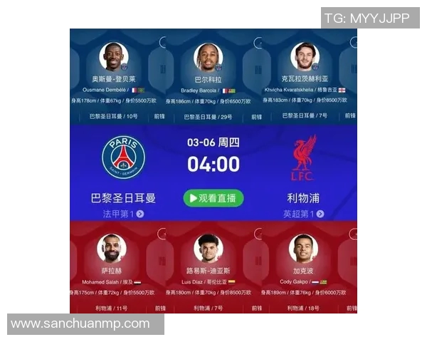利物浦与巴黎圣日耳曼首发阵容分析及比赛前瞻